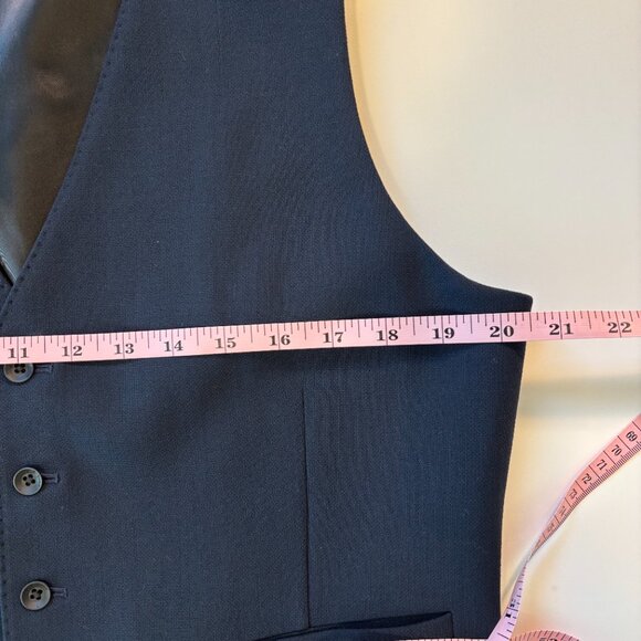 NWT Rag & Bone Size 42 Navy Chester Waistcoat Fabric Made in Italy - Picture 7 of 8